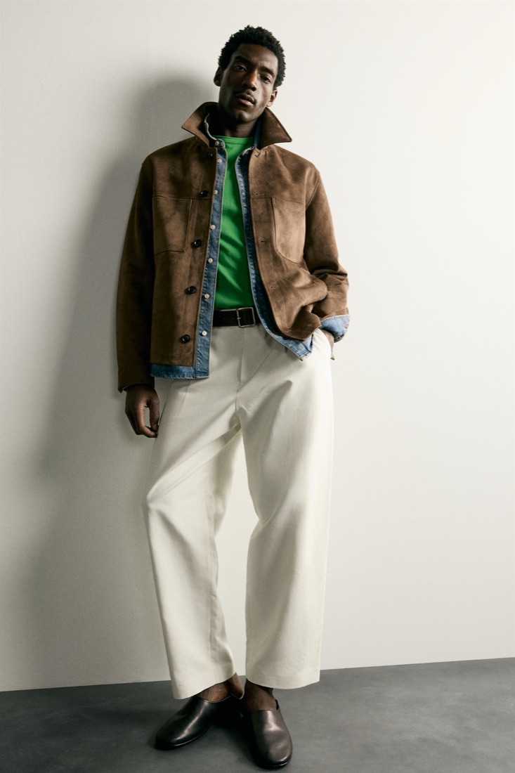Regular Fit Faux Suede Overshirt