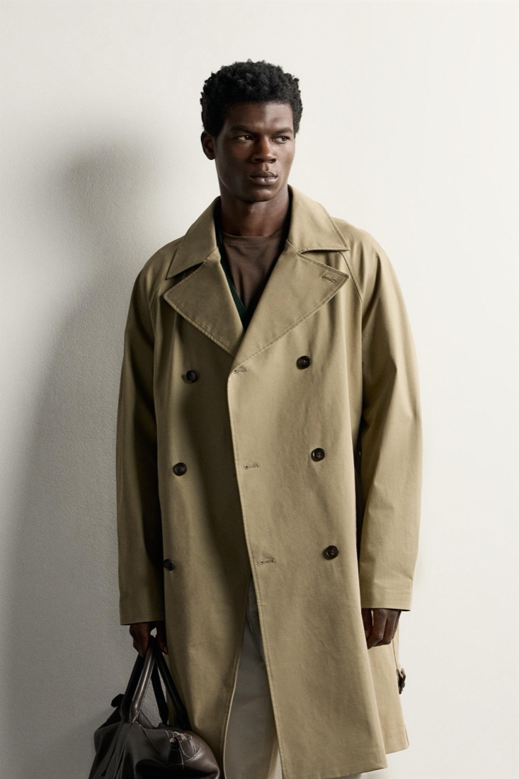 Regular Fit Water-Repellent Trench Coat