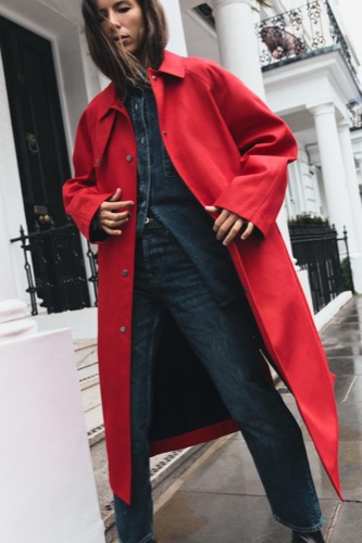 Zara long trench coat