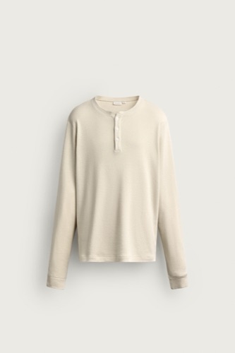 Zara Cotton - linen henley