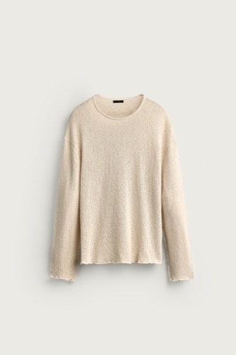 Zara Washed print knit t-shirt