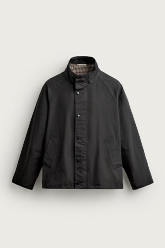 Zara Contrast water-repellent technical jacket