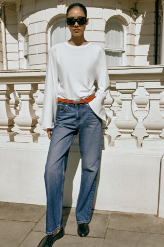 Zara Z1975 high-waist regular long-length jeans