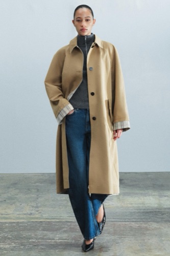 Zara reversible long trench coat