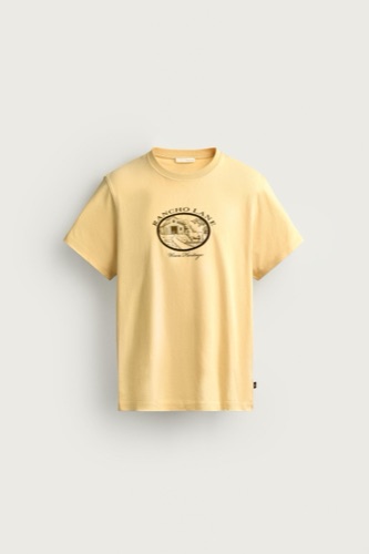Zara Regular fit contrast print t-shirt