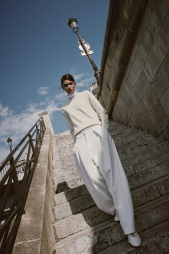 Zara Darted barrel trousers