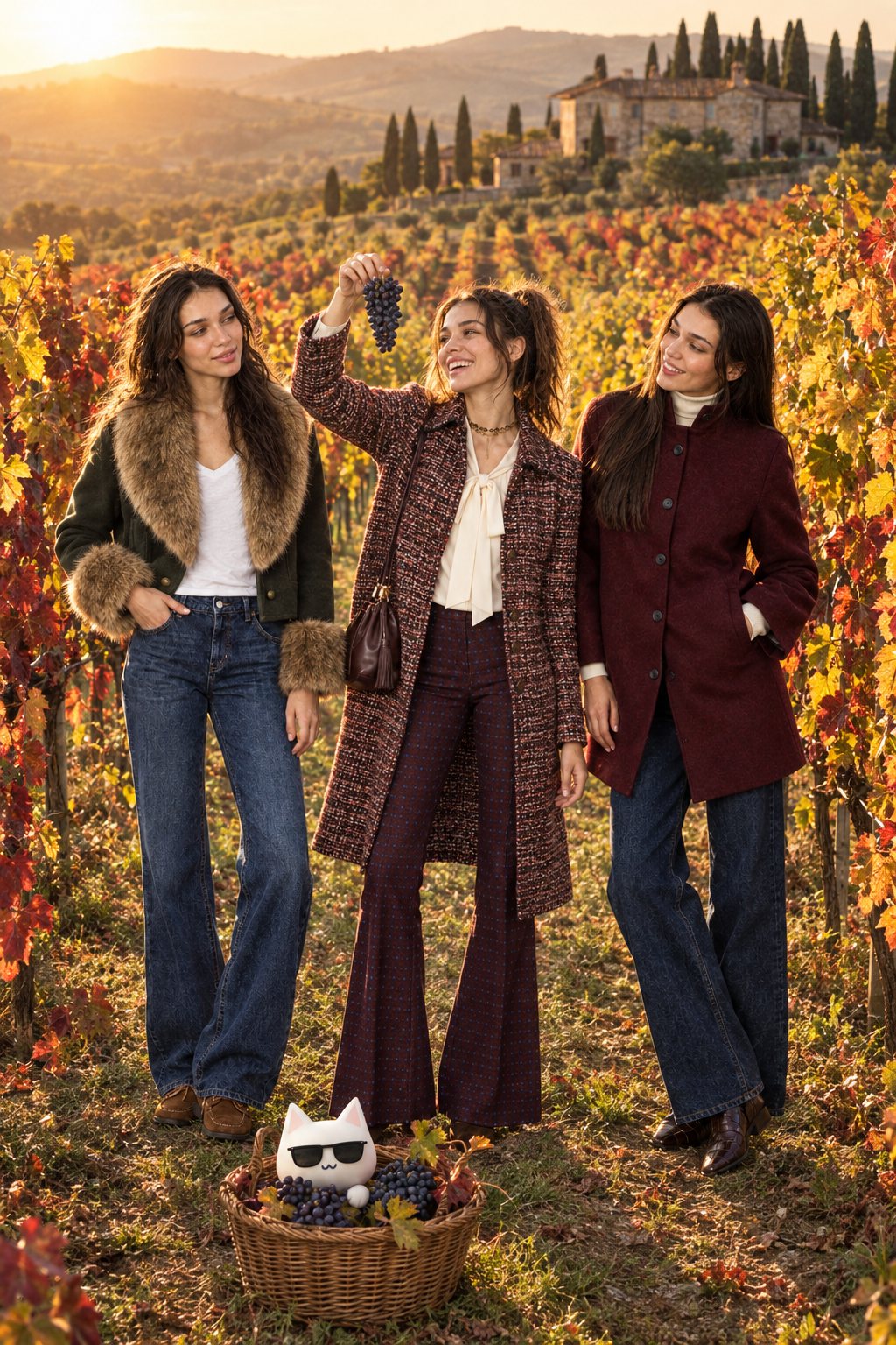 Three Kates in the vineyard