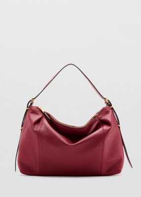 Buckled shoulder bag