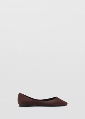 Satin ballet flats