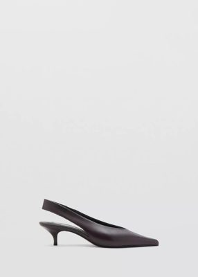Pointed kitten heels