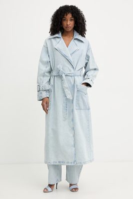 Gestuz denim trench coat